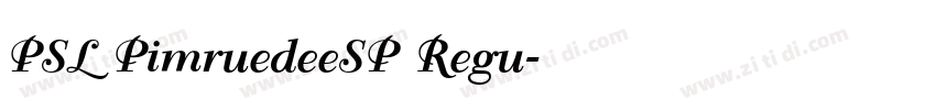 PSL PimruedeeSP Regu字体转换
